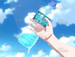 冰爽夏天三渲二矿泉水场景—Blend项目源文件