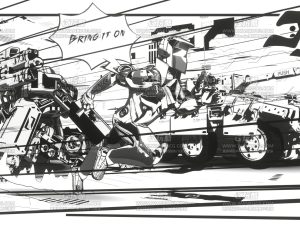 漫画风格渲染战斗场景Blend项目源文件