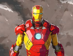 三渲二烟雾中的钢铁侠Blend项目源文件