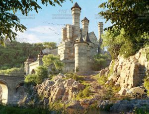 唯美童话精灵古堡谷Blend项目源文件