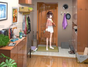 放学回家的少女Blend项目源文件