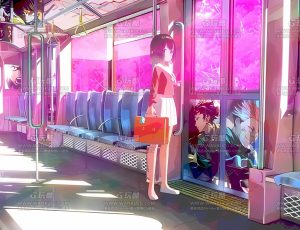 日本地铁站上的少女Blend项目源文件