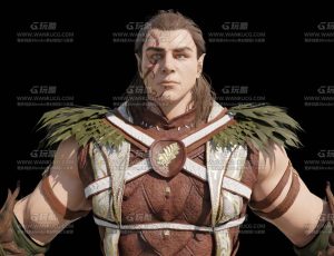 大力中世纪肌肉男Blend模型