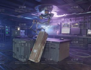 赛博朋克科幻军营Blend项目源文件