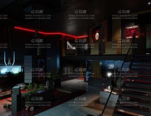 赛博朋克奢华客厅Blend项目源文件