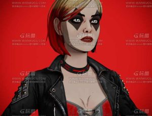 双城之战三渲二风格小丑女Blend模型
