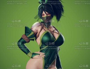 Ryan Reos忍者风格阿卡丽Blend模型