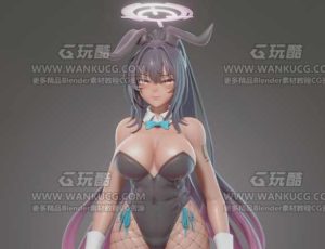 Yusuf Umar性格可爱兔女孩Blend模型