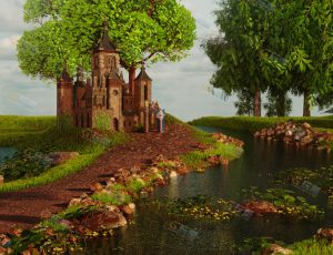 树林小城堡Blend项目源文件