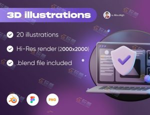 统计元素相关3D模型Blender资产库