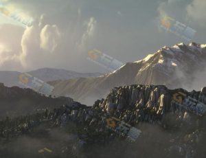 大气山峰Blend项目源文件