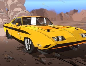 大烟层跑车场景Blend项目源文件