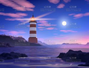 唯美温馨三渲二场景3Blend项目源文件