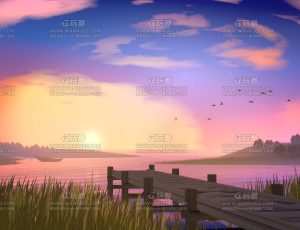 唯美温馨三渲二场景4Blend项目源文件