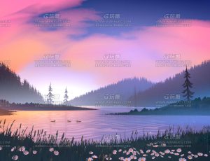 唯美温馨三渲二场景5Blend项目源文件