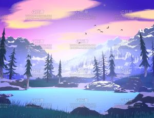 唯美温馨三渲二场景7Blend项目源文件