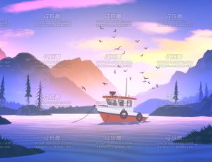 唯美温馨三渲二场景8Blend项目源文件