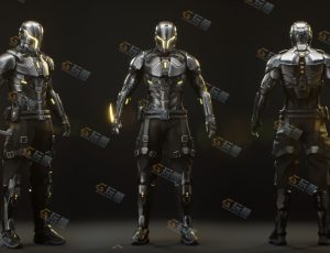 科幻机械剑士Blend模型