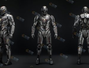 科幻战警机器人Blend模型