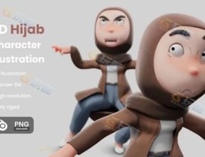 可爱卡通忍者模型包Blend资产库