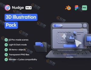 科技卡通场景模型包2Blend资产库