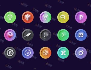 200+圆形图标模型包Blend资产库