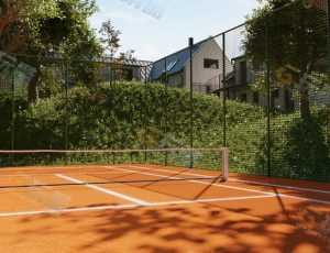 户外网球场Blend项目源文件