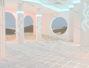 沙漠霓虹灯空间Blend项目源文件