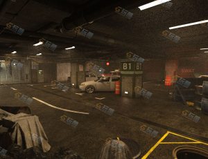 昏暗的地下停车场Blend项目源文件