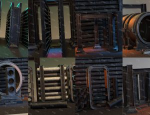 时尚钢铁主题拍照空间Blend项目源文件