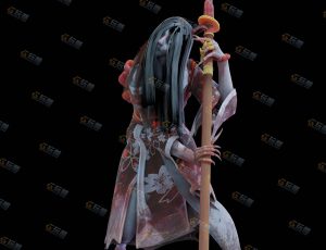 女鬼武士Blend模型