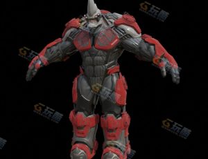 犀牛机甲战士Blend模型