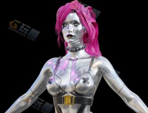 赛博女佣Blend模型