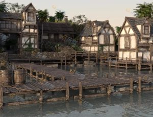 海湾小镇Blend项目源文件