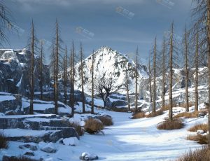 荒野雪山Blend项目源文件