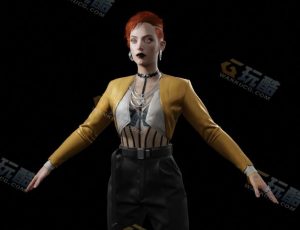 赛博朋克女老板Blend模型