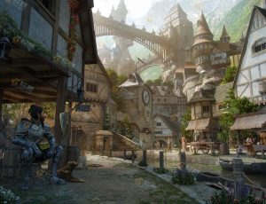 玩酷CG网—魔法小镇建筑模型