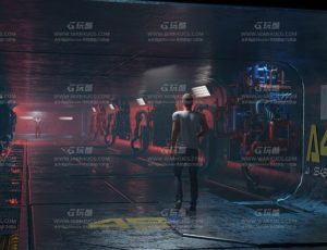 科技克隆人走廊Blend项目源文件