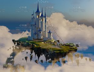 天空魔法城堡Blend项目源文件