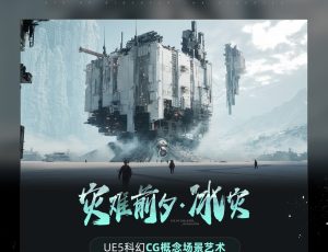 UE5科幻CG概念艺术《灾难前夕-冰灾》场景制作