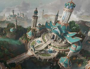 Blender+PS场景概念《林海圣堂》三辅二概念图绘制教程