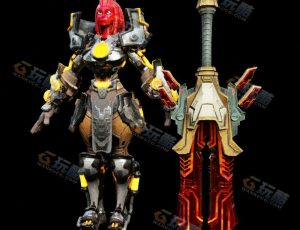 格拉诺克女孩Blend模型