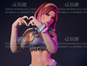 守望先锋2女团角色5Blend模型