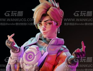 守望先锋2女团角色1Blend模型