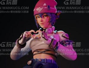 守望先锋2女团角色3Blend模型