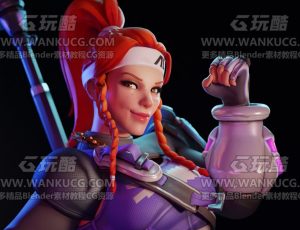 守望先锋2女团角色4Blend模型