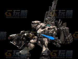 超级科幻概念机甲大机器人Blend模型