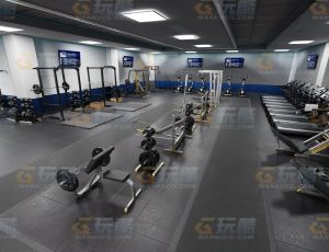 大型奢华健身房Blend项目源文件