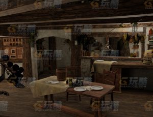 荒废破旧旅馆Blend项目源文件