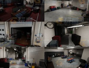 体育馆休息间Blend项目源文件